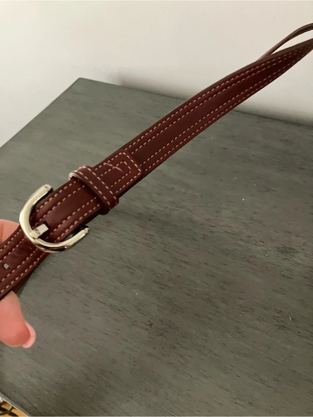 Coach Suede Burgundy SoHo crossbody Bag with Tassel